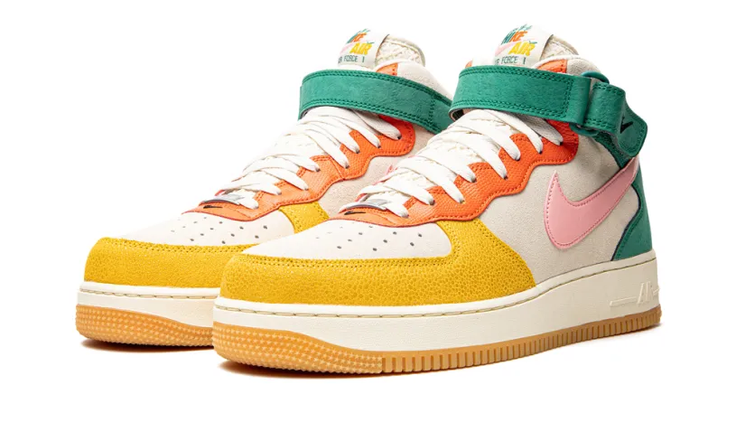 Nike Lifestyle Air Force 1 'Vivid Sulfur and Rush Orange'