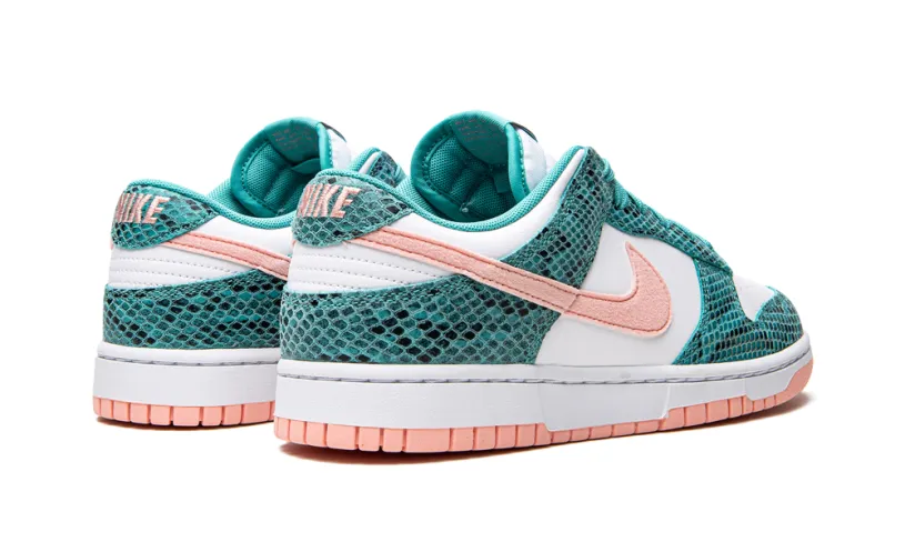 Nike Dunk Dunk Low 'Snakeskin Washed Teal Bleached Coral' 
