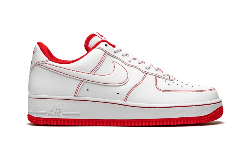 Nike Lifestyle Air Force 1 Low '07 'Contrast Stitch - White University Red' 