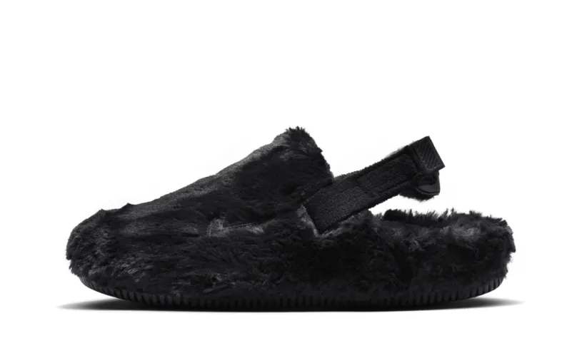 Nike Lifestyle Calm Mule Fur WMNS 'Black'