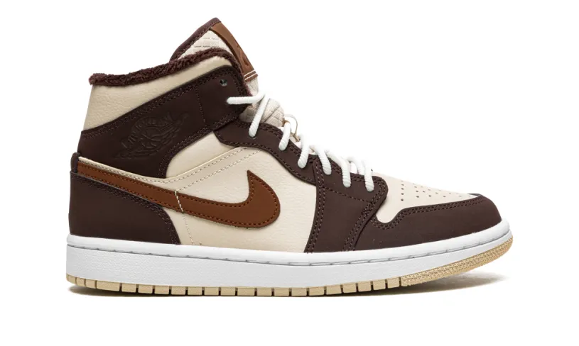 Air Jordan 1 AIR JORDAN 1 MID SE WMNS 'Brown Basalt Fleece' 