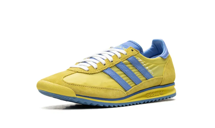 More Adidas Shoes SL 72 RS WMNS 'Sporty & Rich - Sweden Pack - Yellow Blue' 