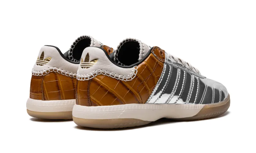 Adidas Samba Samba Millenium 'Wales Bonner - Silver Metallic   Easy Yellow' 