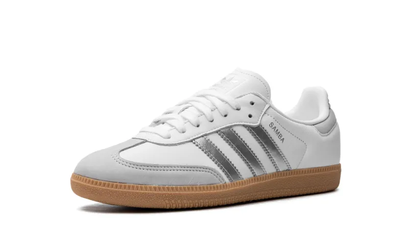 Adidas Samba Samba OG WMNS 'White Silver Metallic Grey' 