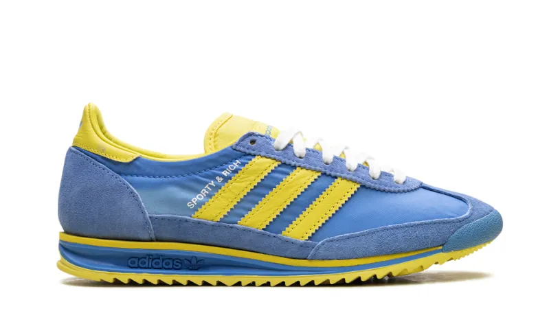 More Adidas Shoes SL 72 RS WMNS 'Sporty & Rich - Sweden Pack - Blue Yellow'