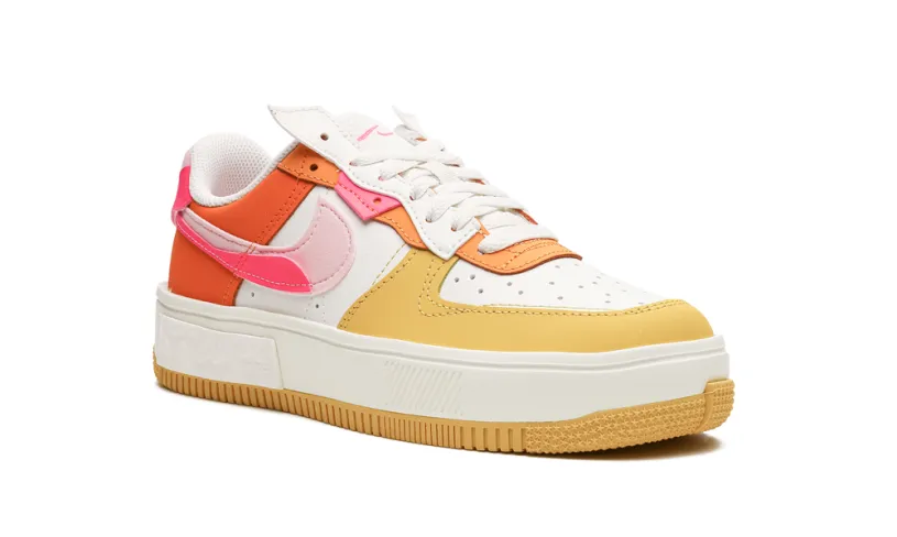 Nike Lifestyle AIR FORCE 1 FONTANKA MNS WMNS 'Summit White Solar Flare Medium Soft Pink Hyper Pink' 