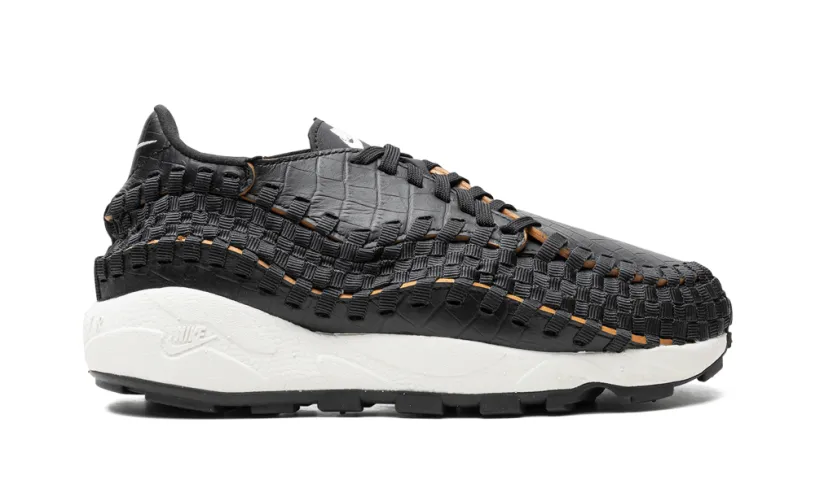 Nike Lifestyle Air Footscape Woven Premium 'Black Croc' 