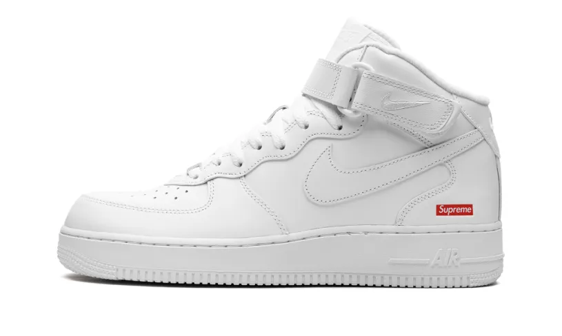 Nike Lifestyle Air Force 1 Mid 'Supreme - Mini Box Logo White'