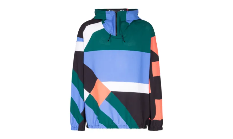 Adidas Y-3 Y-3 SWM AOP Quarter-Zip Hooded Jacket 'Black' 