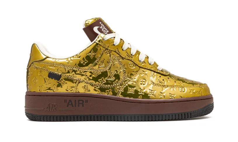 Nike Lifestyle Louis Vuitton Air Force 1 Low 'Virgil Abloh - Metallic Gold' 