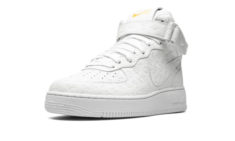 Nike Lifestyle Louis Vuitton Air Force 1 Mid 'Virgil Abloh - White White' 