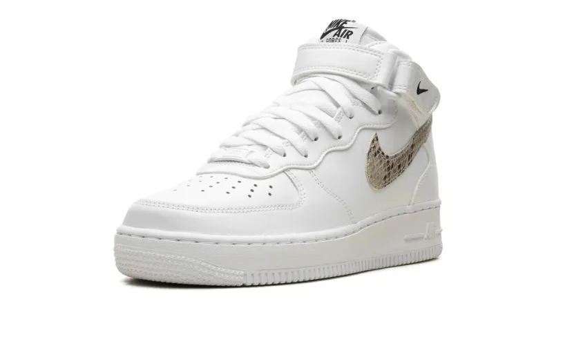 Nike Lifestyle AIR FORCE 1 '07 MID WMNS 'White Snake Swoosh' 