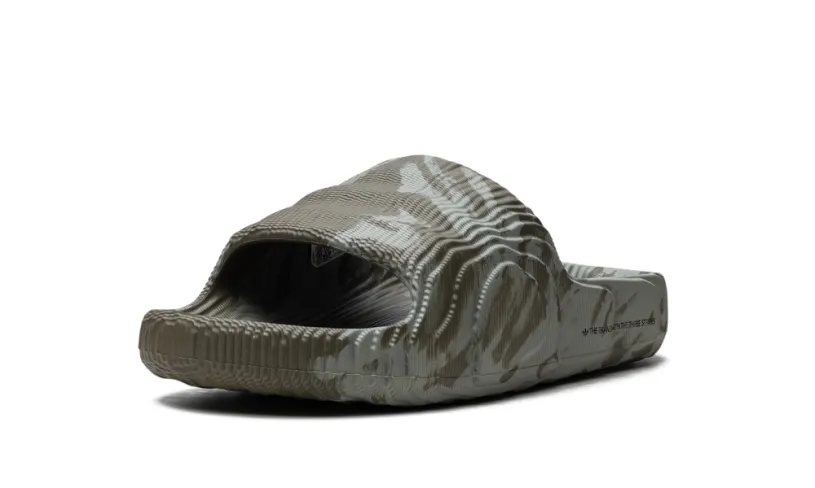 More Adidas Shoes Adilette 22 Slides 'Olive Strata Silver Green'