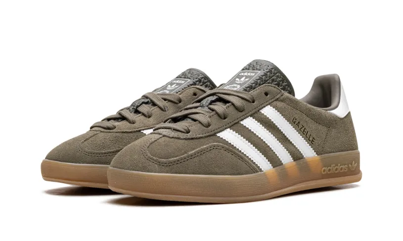 Adidas Gazelle Gazelle Indoor 'Olive Strata Cloud White Gum' 