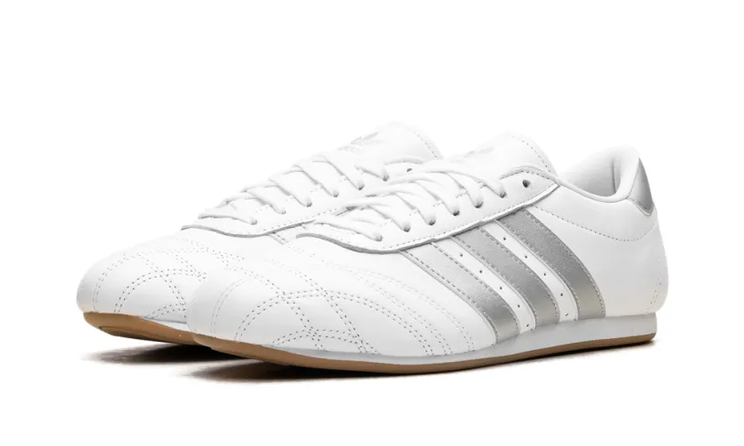 More Adidas Shoes Taekwondo WMNS 'Cloud White Silver Metallic Gum' 