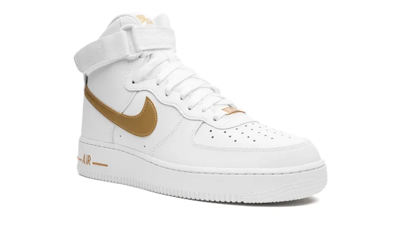 Nike Lifestyle AIR FORCE 1 WMNS 'White   Metallic Gold' 
