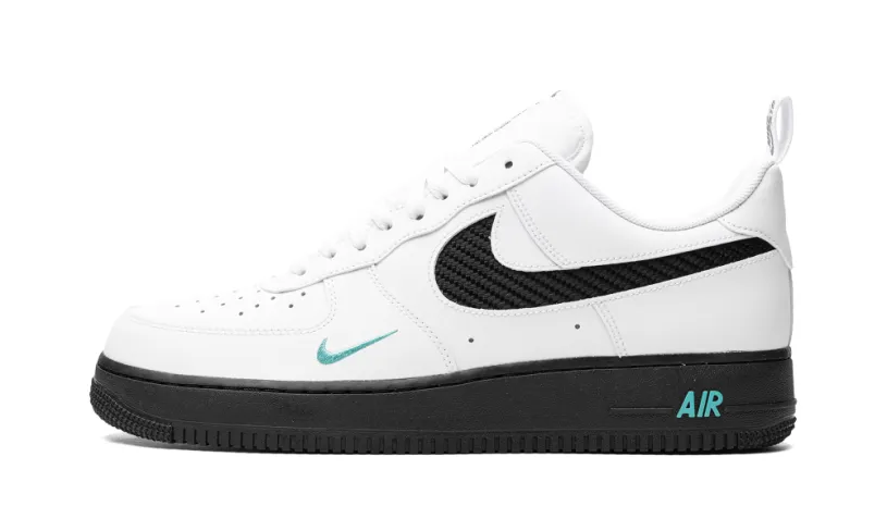 Nike Lifestyle Air Force 1 'White Black Teal'