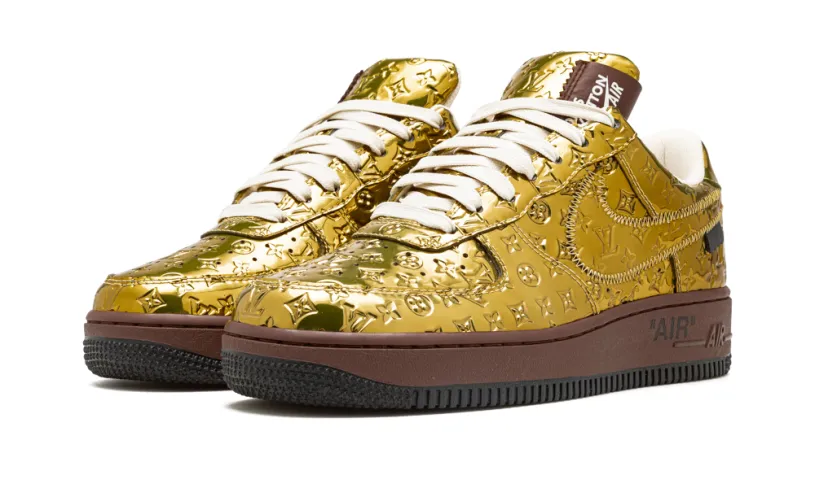 Nike Lifestyle Louis Vuitton Air Force 1 Low 'Virgil Abloh - Metallic Gold' 