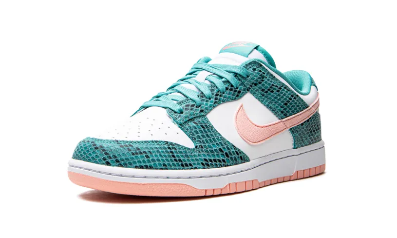 Nike Dunk Dunk Low 'Snakeskin Washed Teal Bleached Coral' 