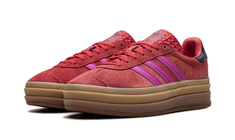 Adidas Gazelle Gazelle Bold WMNS 'Red Semi Lucid Fuchsia' 