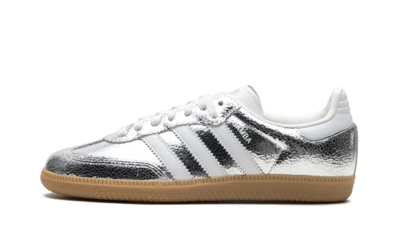 Adidas Samba Samba OG WMNS 'Silver Metallic Cracked Leather'