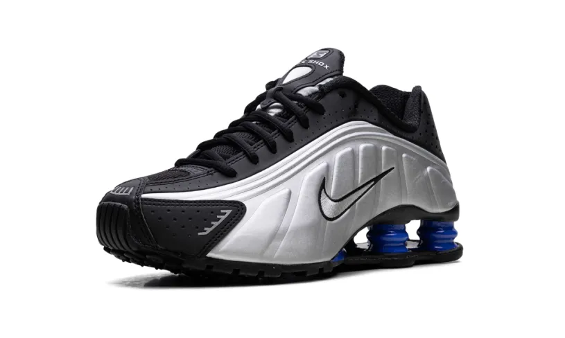 Nike Lifestyle Shox R4 WMNS 'Metallic Silver Black Racer Blue'