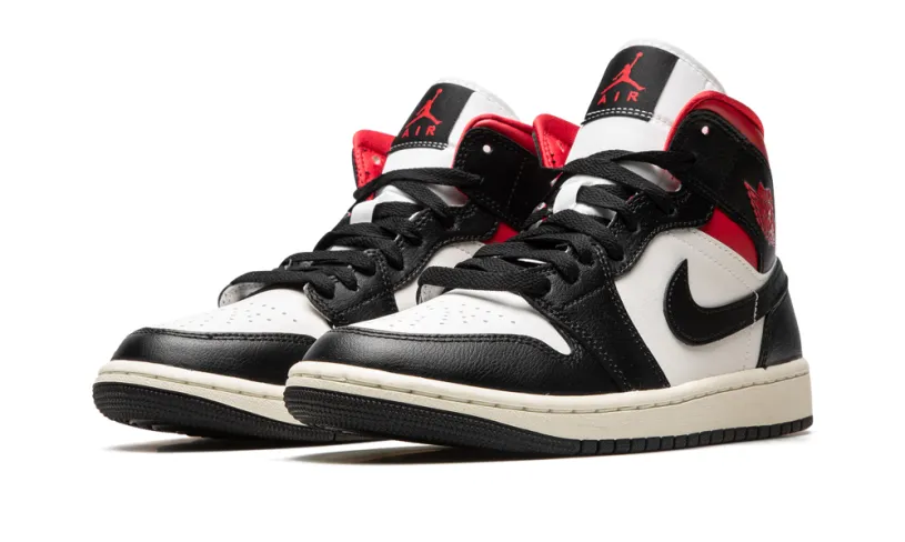 Air Jordan 1 AIR JORDAN 1 MID WMNS 'Black / Gym Red / Sail'