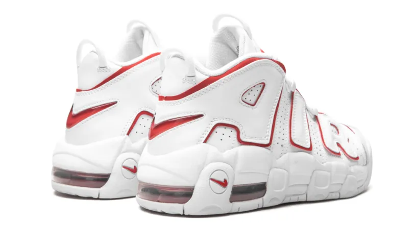 Nike Basketball Air More Uptempo GS 'White Varsity Red'
