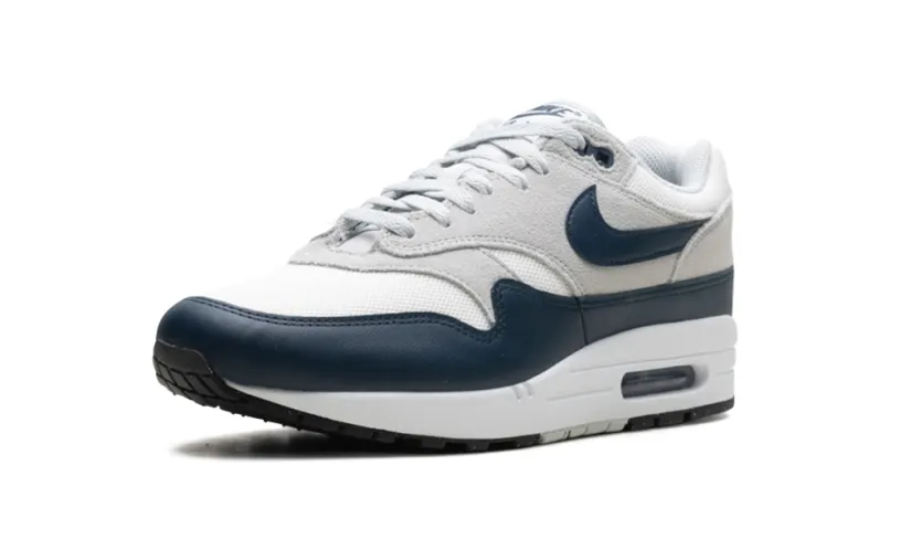 Nike Lifestyle AIR MAX 1 ESSENTIAL 'Summit White Armory Navy-Light Silver'