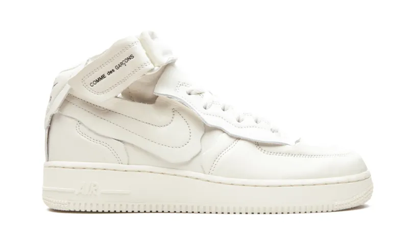 Nike Lifestyle Air Force 1 Mid 'Comme des Garcons White' 