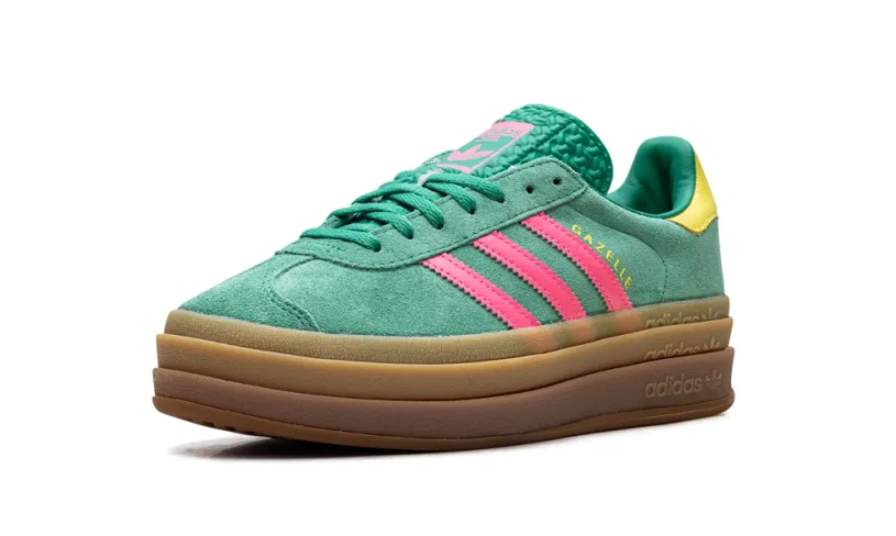 Adidas Gazelle Gazelle Bold WMNS 'Court Green Lucid Pink' 
