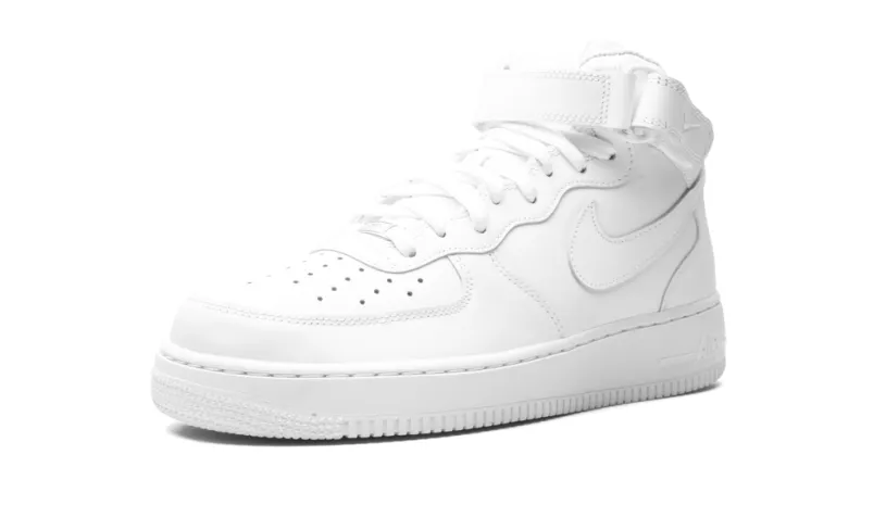 Nike Lifestyle Air Force 1 Mid '07 'Triple White' 