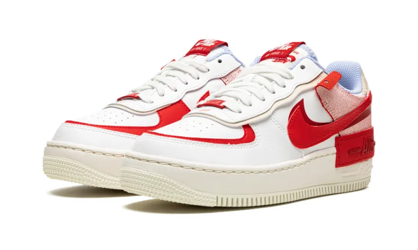 Nike Lifestyle AIR FORCE 1 LO SHADO MNS WMNS 'Red Cracked Leather' 