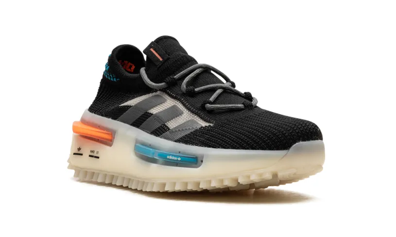 Adidas NMD NMD S1 'Core Black   Blue   Orange' 