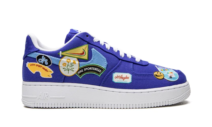 Nike Lifestyle AIR FORCE 1 LO '07 PRM MNS WMNS 'Los Angeles Patched Up' 