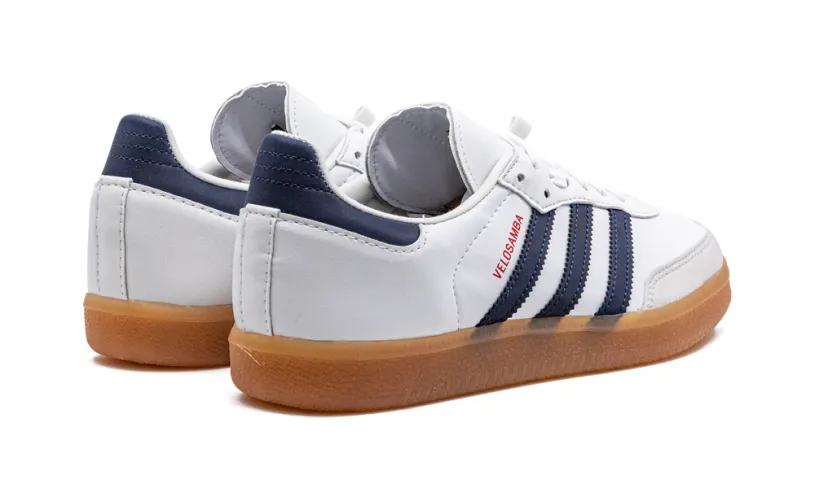 Adidas Samba THE VELOSAMBA VEGAN 'White Team Navy Blue' 