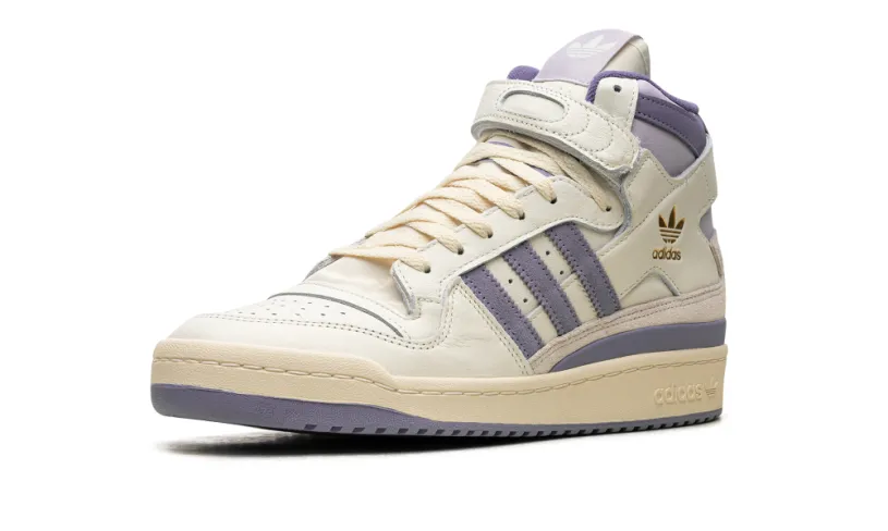 More Adidas Shoes Forum 84 High 'Off White Silver Violet' 
