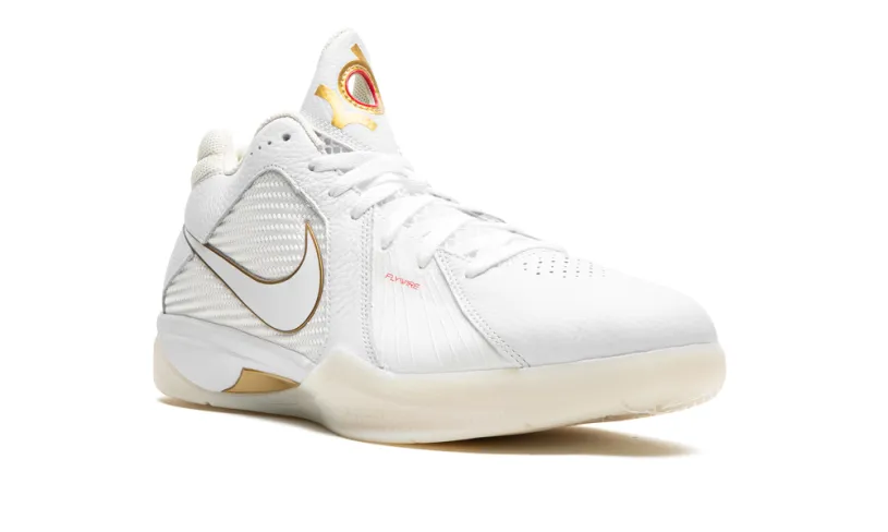 Nike Basketball KD 3 'White Metallic Gold'