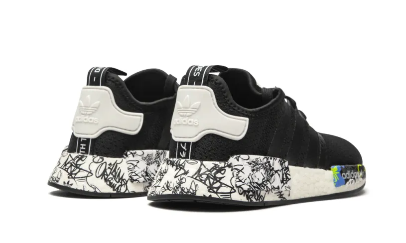Adidas NMD NMD_R1 J 'Black Graffiti' 