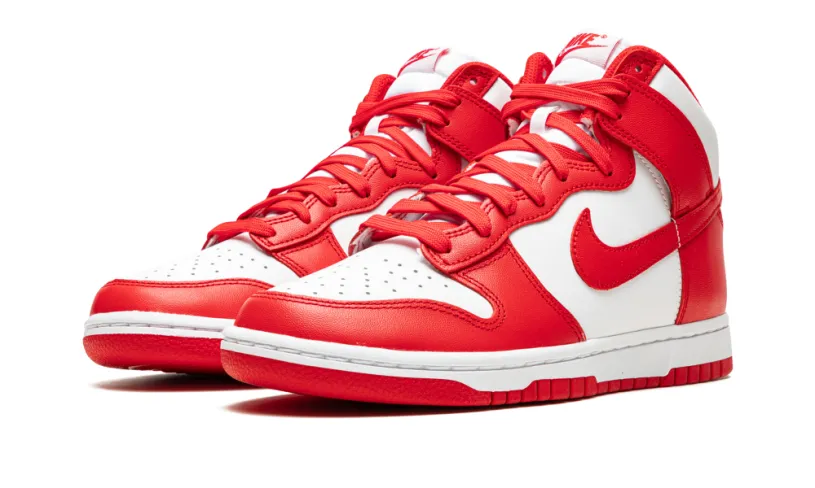 Nike Dunk Dunk High 'White   University Red' 