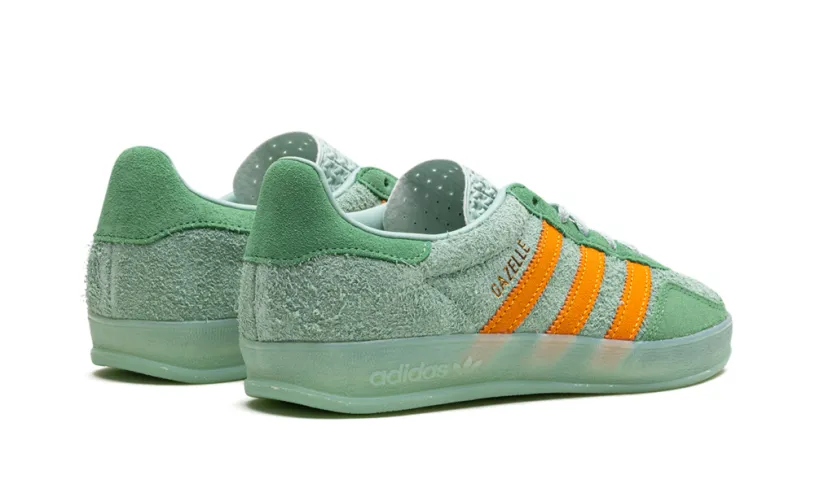 Adidas Gazelle Gazelle Indoor WMNS 'Hazy Green Crew Yellow' 