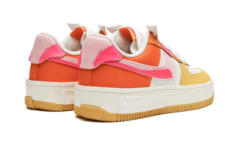 Nike Lifestyle AIR FORCE 1 FONTANKA MNS WMNS 'Summit White Solar Flare Medium Soft Pink Hyper Pink' 