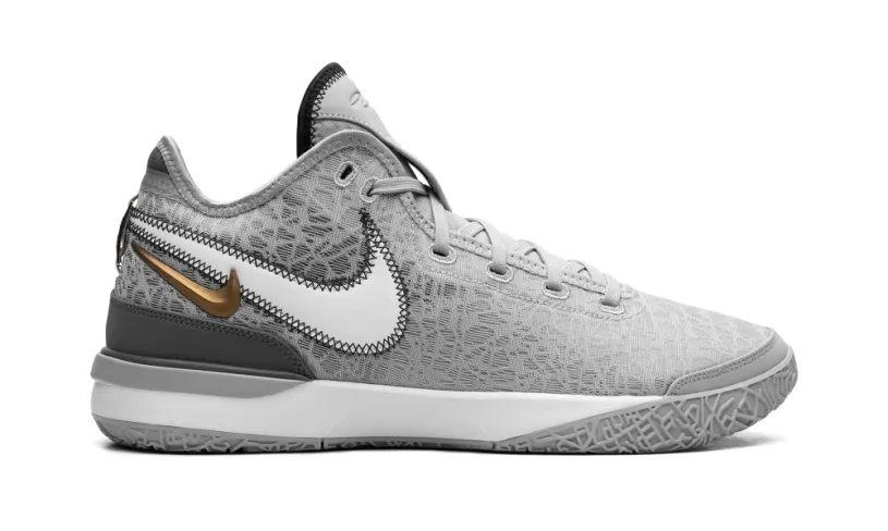 Nike Basketball Zoom LeBron NXXT Gen 'Wolf Grey Metallic Gold'