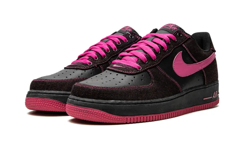 Nike Lifestyle AIR FORCE 1 WMNS 'Black / Bright Rose'