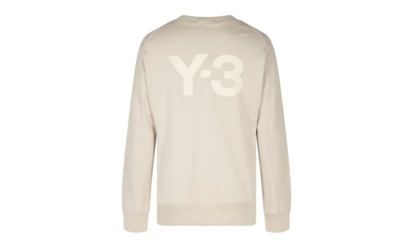 Adidas Y-3 Y-3 Logo Print Sweatshirt 'Cream' 