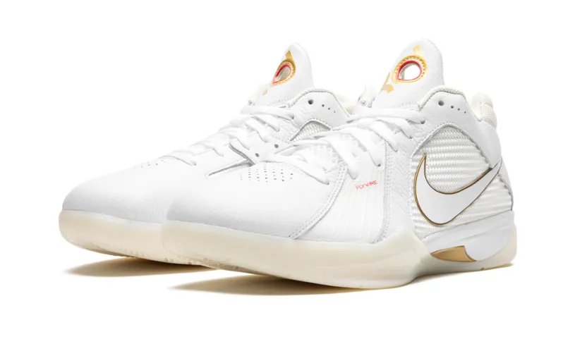Nike Basketball KD 3 'White   Metallic Gold' 