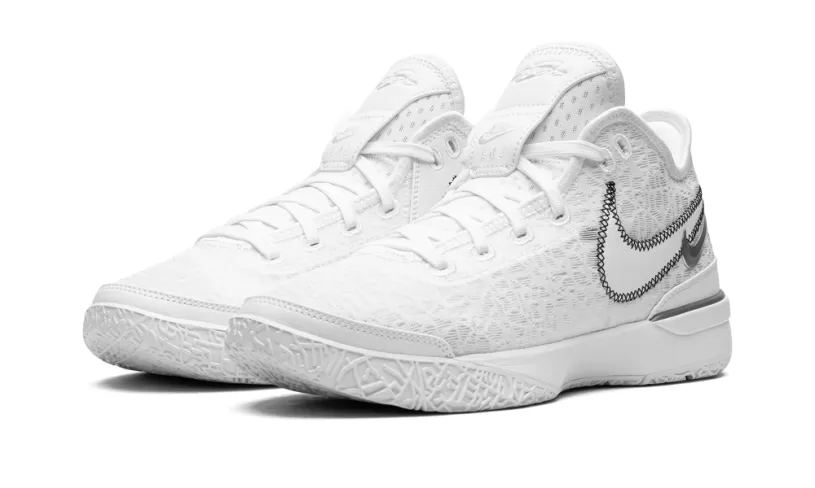 Nike Basketball Zoom Lebron NXXT Gen 'White   Metallic Silver' 