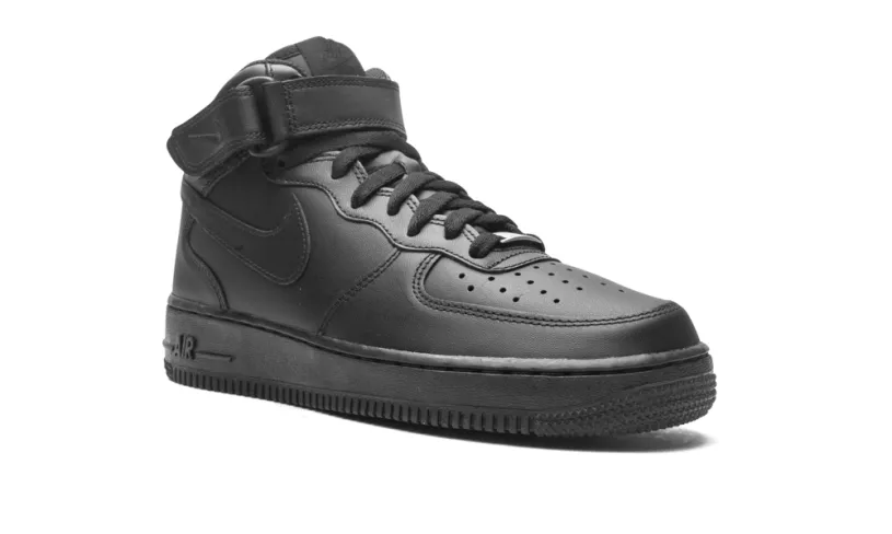 Nike Lifestyle Air Force 1 Mid '07 '2021 Release Triple Black' 