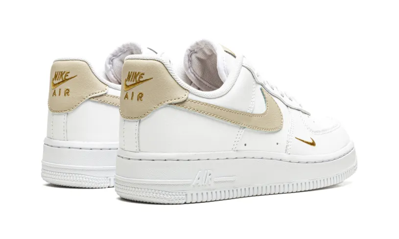Nike Lifestyle AIR FORCE 1 LO ESSENTIAL MNS WMNS 'Toe Swoosh - White   Rattan' 