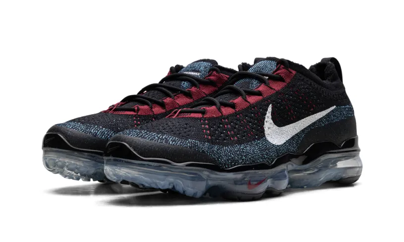 Nike Lifestyle Air VaporMax 2023 Flyknit 'Black Red Universtiy Blue'